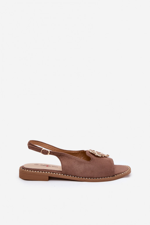 Dámské sandály  se srdíčkym S.Barski KV27-018 béžové Dámské sandály  se srdíčkym S.Barski KV27-018 béžové