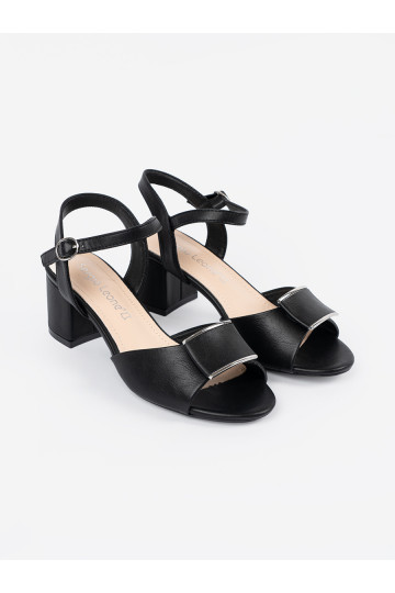 Žabky na podpatku   Černé 2