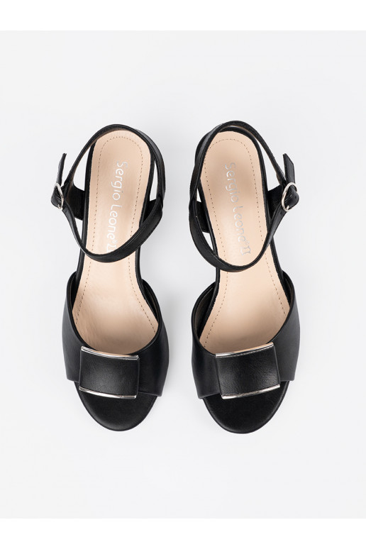 Žabky na podpatku   Černé Žabky na podpatku   Černé