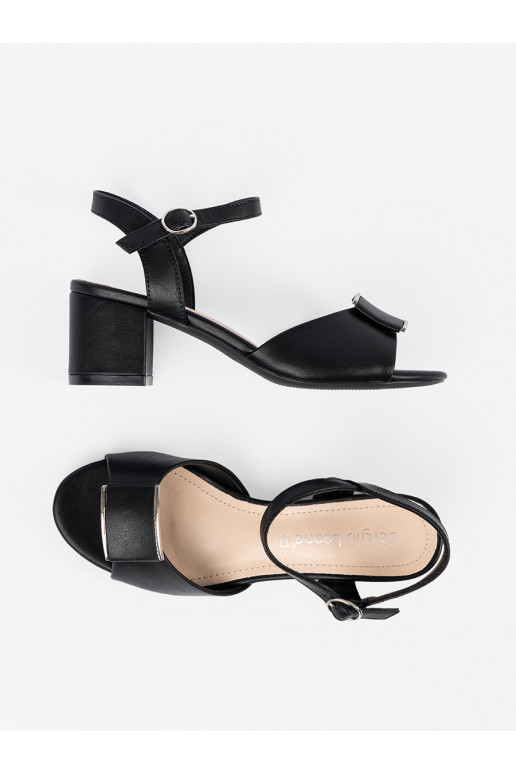 Žabky na podpatku   Černé Žabky na podpatku   Černé