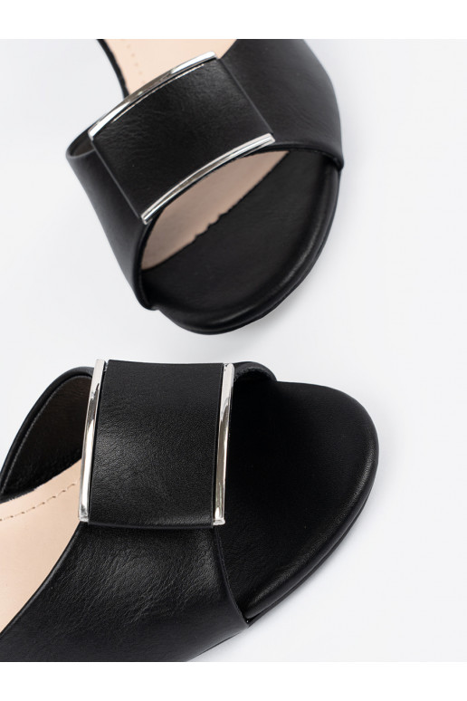 Žabky na podpatku   Černé Žabky na podpatku   Černé