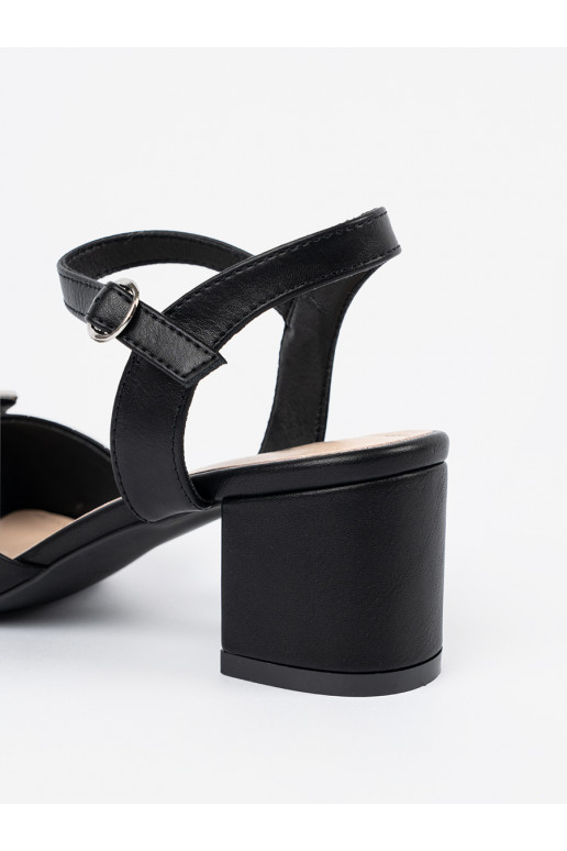 Žabky na podpatku   Černé Žabky na podpatku   Černé