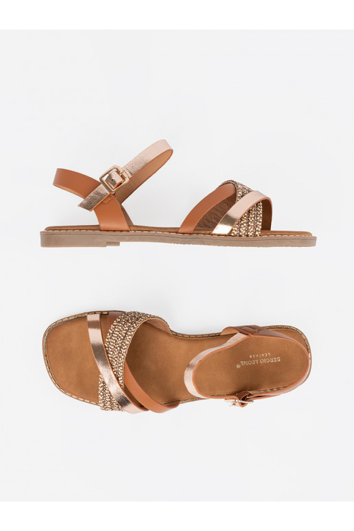 hnědá sandály   Sergio Leone hnědá sandály   Sergio Leone