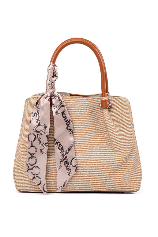  średnia kabelka z ozdobną chustą