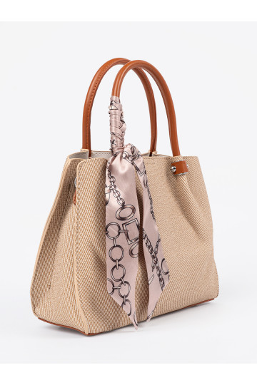 średnia kabelka z ozdobną chustą 2