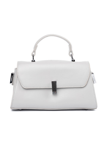 šedá kabelka na ramie z rączką