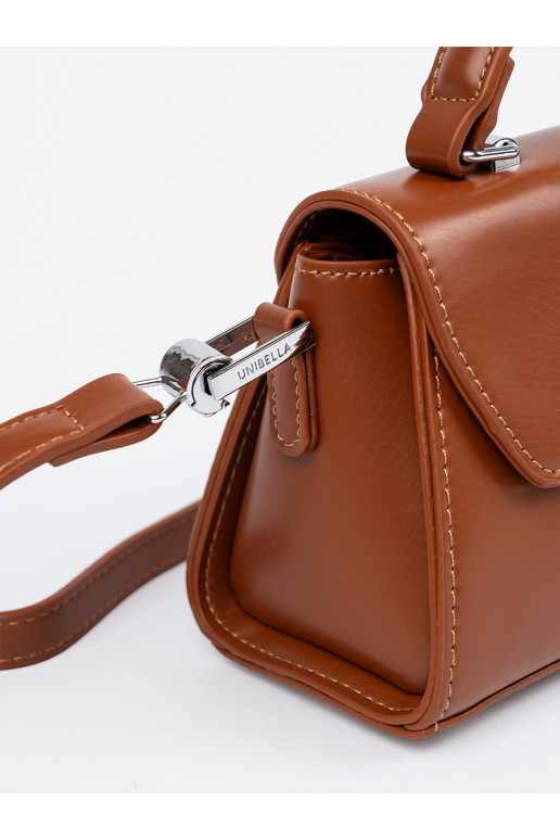 hnědá kabelka na ramie z rączką
