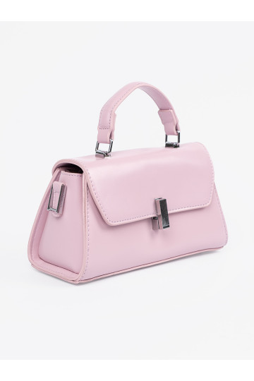 růžová kabelka na ramie z rączką 2