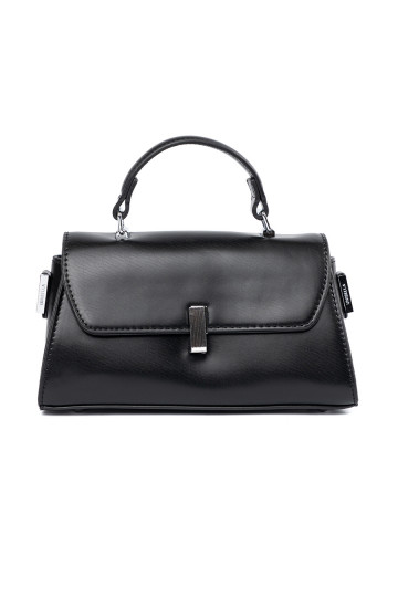 černá kabelka na ramie z rączką