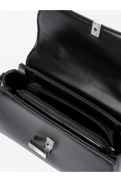 černá kabelka na ramie z rączką