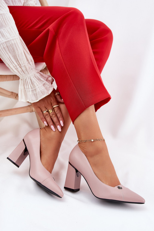 Obuv s podpatky Elegantní styl Vinceza 62224 růžová Obuv s podpatky Elegantní styl Vinceza 62224 růžová