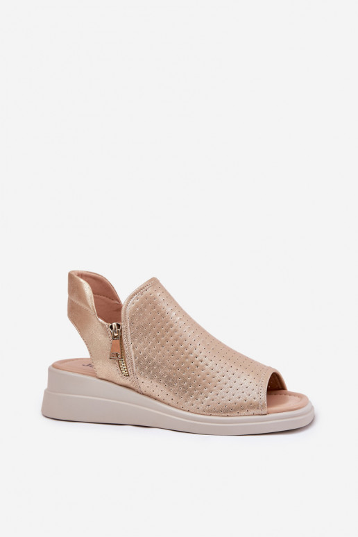 Dámské sandály  zlaté barvy Mevinette Dámské sandály  zlaté barvy Mevinette