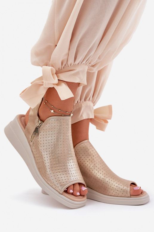 Dámské sandály  zlaté barvy Mevinette Dámské sandály  zlaté barvy Mevinette