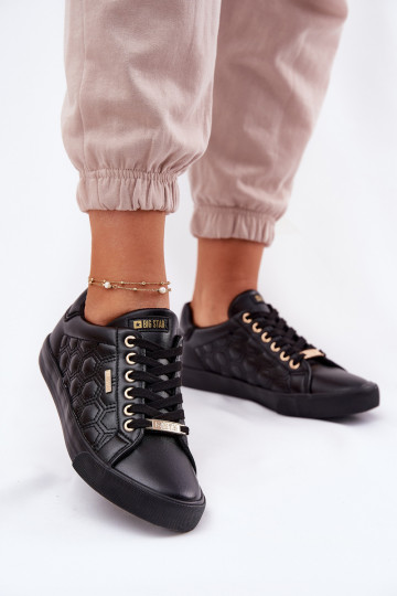 Ležérní obuv z ekologické kůže Big Star RR274323 Černé