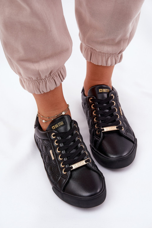 Ležérní obuv z ekologické kůže Big Star RR274323 Černé Ležérní obuv z ekologické kůže Big Star RR274323 Černé