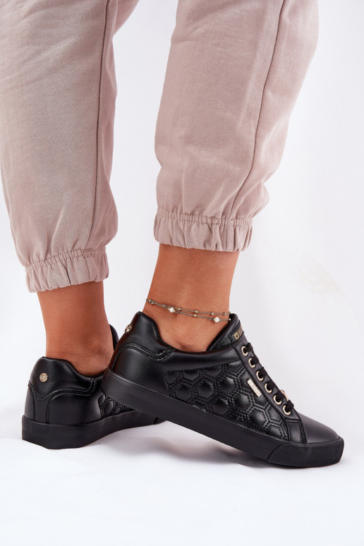 Ležérní obuv z ekologické kůže Big Star RR274323 Černé Ležérní obuv z ekologické kůže Big Star RR274323 Černé