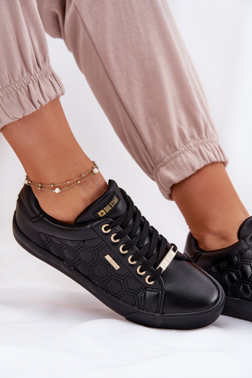 Ležérní obuv z ekologické kůže Big Star RR274323 Černé Ležérní obuv z ekologické kůže Big Star RR274323 Černé