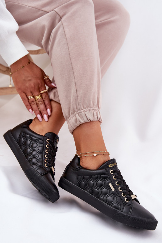 Ležérní obuv z ekologické kůže Big Star RR274323 Černé Ležérní obuv z ekologické kůže Big Star RR274323 Černé