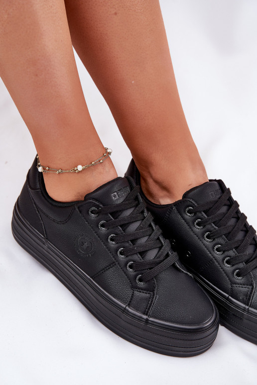 Eko  Ležérní obuv s platformou Big Star RR274299 Černé Eko  Ležérní obuv s platformou Big Star RR274299 Černé