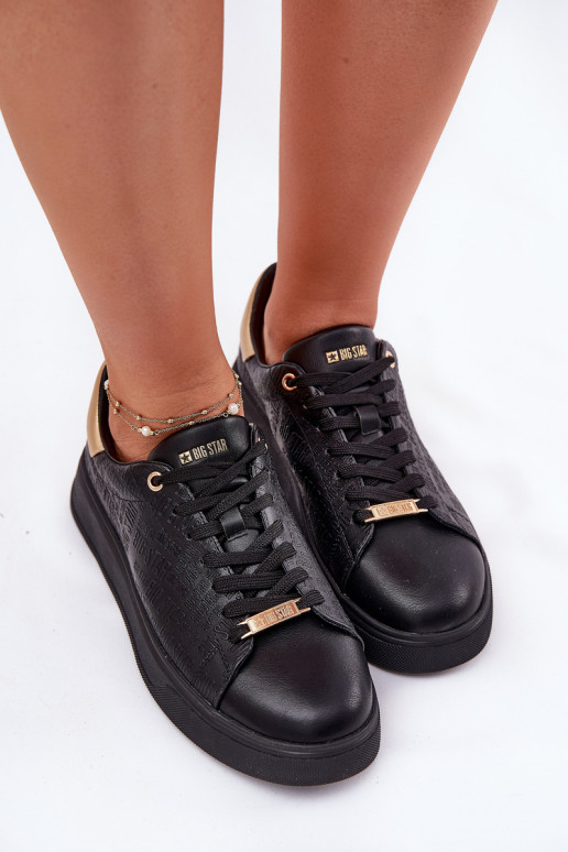 Tenisky  z ekologické kůže Big Star RR274257 Černé Tenisky  z ekologické kůže Big Star RR274257 Černé