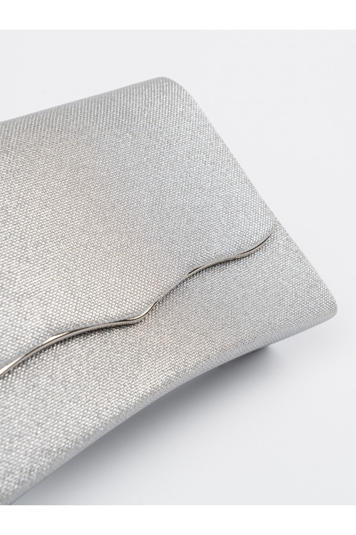 Malá stříbrná barva kabelka s ozdobným řetízkem