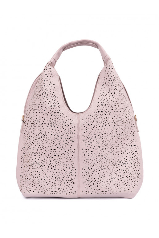 růžová ażurowa Dámská kabelka