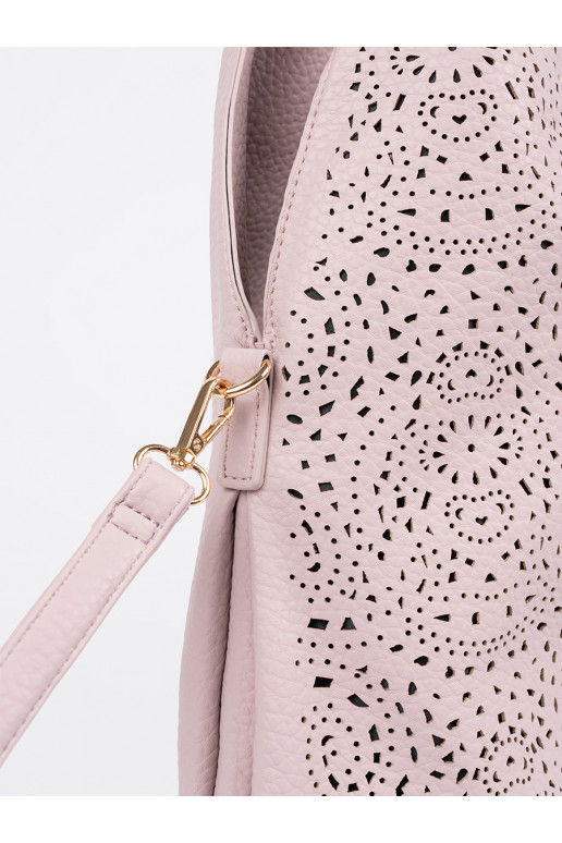 růžová ażurowa Dámská kabelka