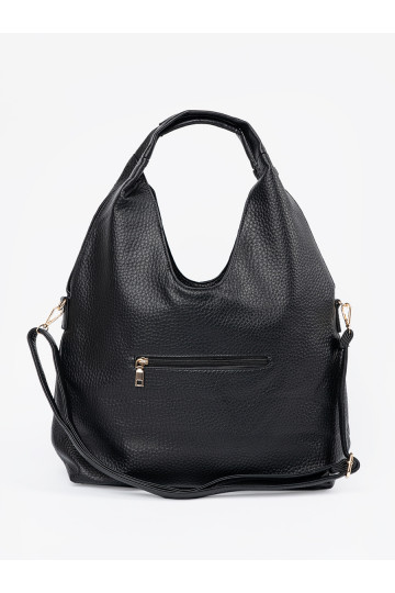 černá ażurowa Dámská kabelka 2