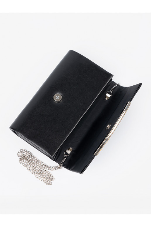 černá typ obálky s ozdobným řetízkem