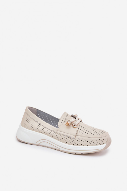 boty  s platformou Artiker 56C2102 béžové  boty  s platformou Artiker 56C2102 béžové