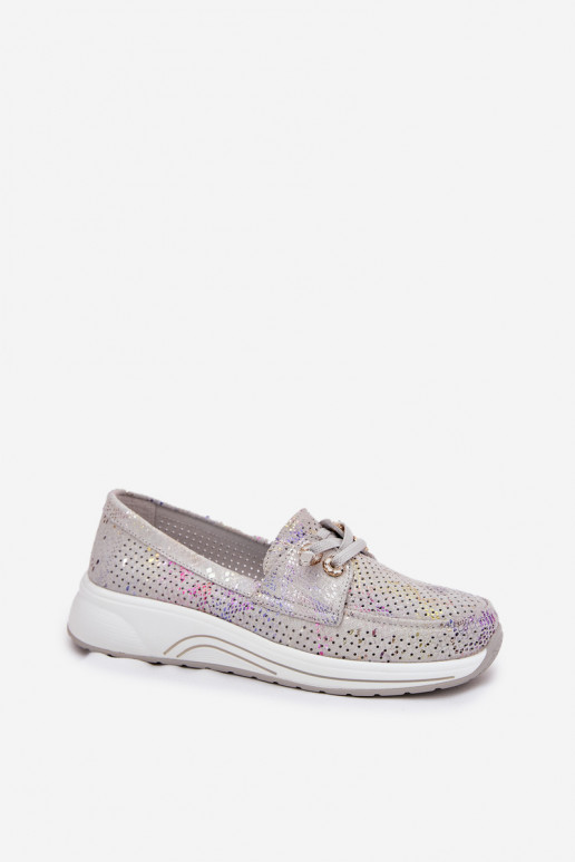 ze semiše boty  s platformou Artiker 56C2104 šedá ze semiše boty  s platformou Artiker 56C2104 šedá