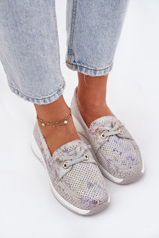 ze semiše boty  s platformou Artiker 56C2104 šedá ze semiše boty  s platformou Artiker 56C2104 šedá