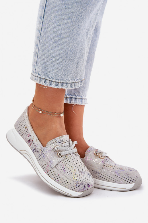 ze semiše boty  s platformou Artiker 56C2104 šedá ze semiše boty  s platformou Artiker 56C2104 šedá