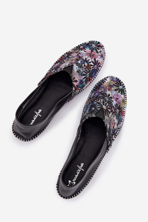 baleríny se vzory  T1930-39 Černé baleríny se vzory  T1930-39 Černé