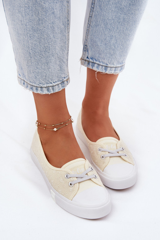 Tenisky Ležérní obuv Z Haftem Lee Cooper LCW-25-31-3445L béžové Tenisky Ležérní obuv Z Haftem Lee Cooper LCW-25-31-3445L béžové