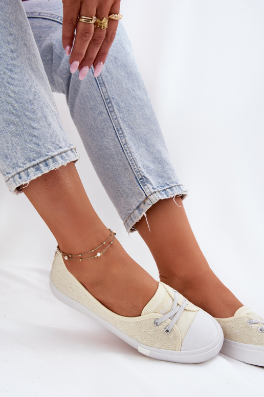 Tenisky Ležérní obuv Z Haftem Lee Cooper LCW-25-31-3445L béžové Tenisky Ležérní obuv Z Haftem Lee Cooper LCW-25-31-3445L béžové