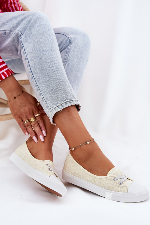 Tenisky Ležérní obuv Z Haftem Lee Cooper LCW-25-31-3445L béžové Tenisky Ležérní obuv Z Haftem Lee Cooper LCW-25-31-3445L béžové