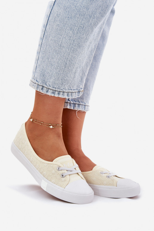 Tenisky Ležérní obuv Z Haftem Lee Cooper LCW-25-31-3445L béžové Tenisky Ležérní obuv Z Haftem Lee Cooper LCW-25-31-3445L béžové