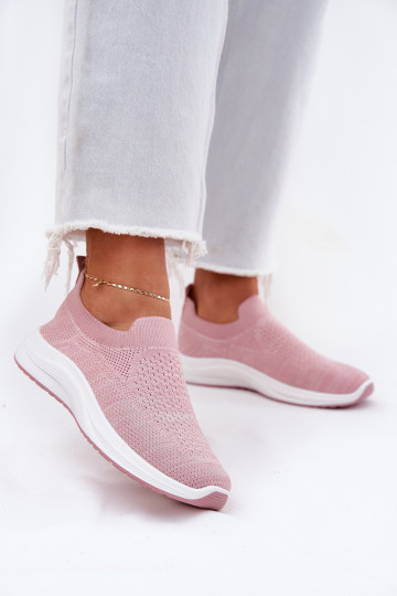  Slip-on vzor tenisky  růžová Astusa