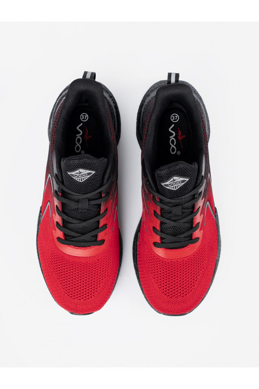 Černé a-červené sportovní obuv Černé a-červené sportovní obuv