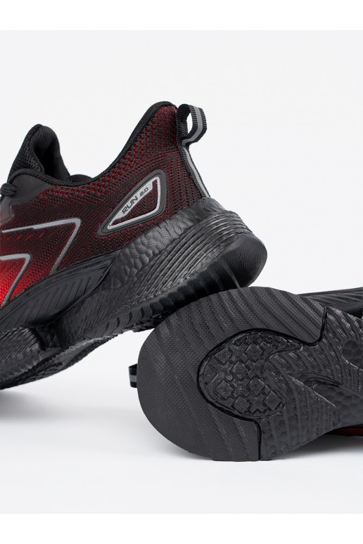 Černé a-červené sportovní obuv Černé a-červené sportovní obuv