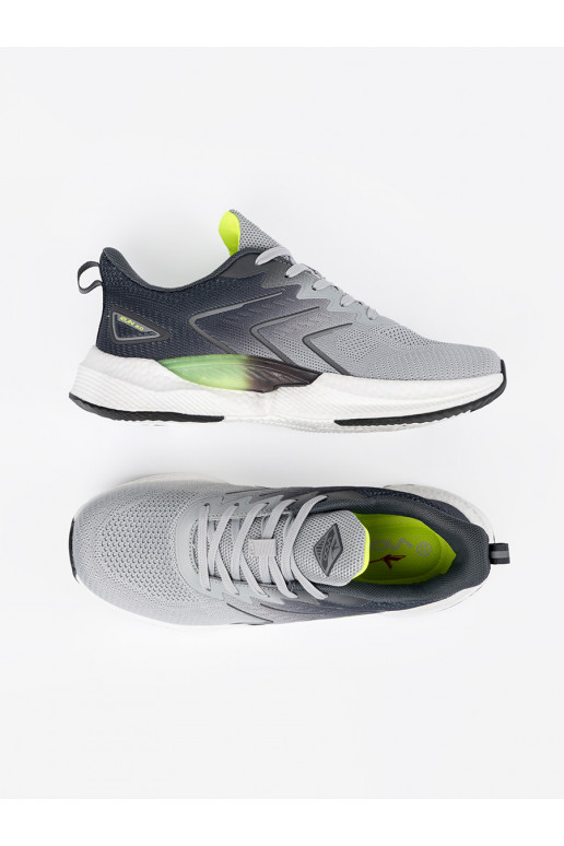 šedá sportovní obuv z m elementem šedá sportovní obuv z m elementem