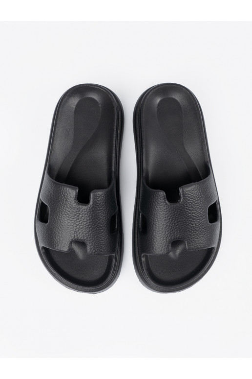 Pantofle  s platformou Černé