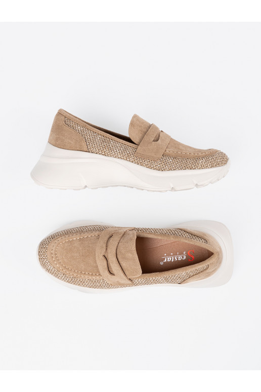 béžové Tenisky s masivním podpatkem béžové Tenisky s masivním podpatkem