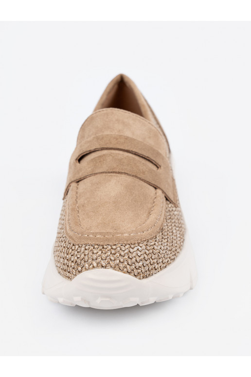 béžové Tenisky s masivním podpatkem béžové Tenisky s masivním podpatkem