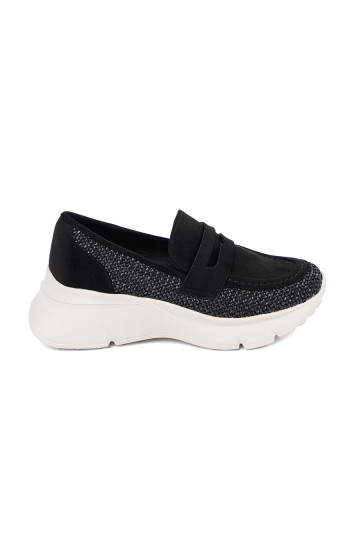 Černé Tenisky s masivním podpatkem