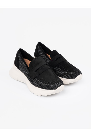 Černé Tenisky s masivním podpatkem 2