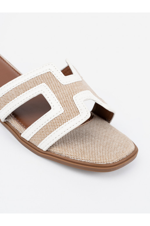 bílé Pantofle   bílé Pantofle