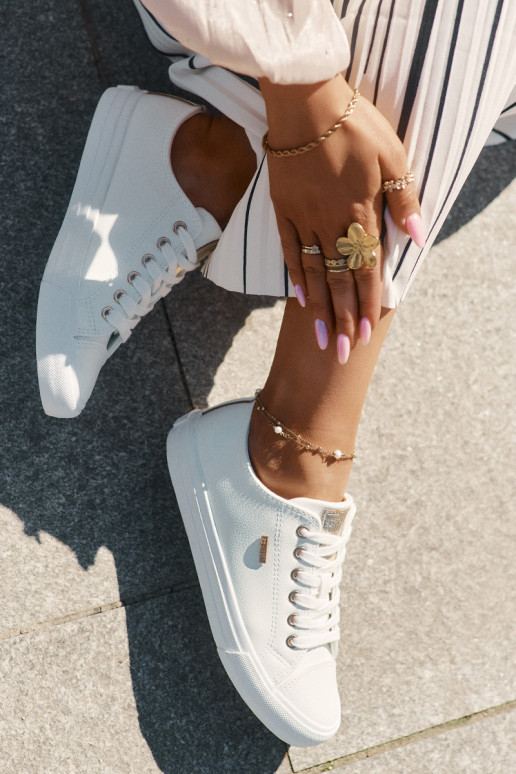 Ležérní obuv z ekologické kůže Big Star RR274748 bílé Ležérní obuv z ekologické kůže Big Star RR274748 bílé