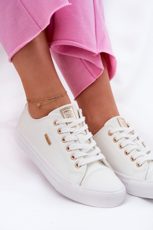 Ležérní obuv z ekologické kůže Big Star RR274748 bílé Ležérní obuv z ekologické kůže Big Star RR274748 bílé